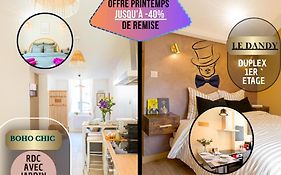 Idéal PRO&Couple - 2 Logements Thème Boho Chic RDC&Dandy 1er étage - Quartier Calme - Jardin - WIFI HD - Smart TV - Parking Gratuit - Proche Centre&Transports - Ask Home